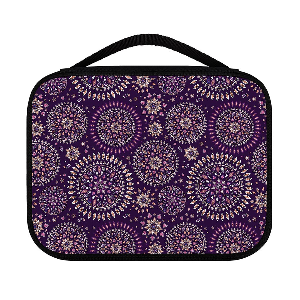 Purple Bohemian Mandala Pattern Print Classic Bible Case