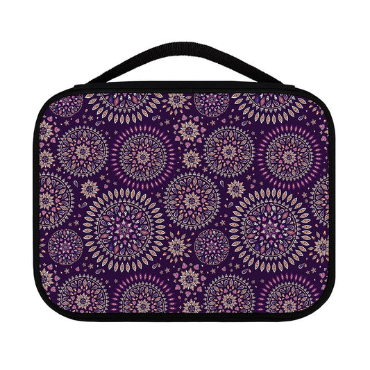 Purple Bohemian Mandala Pattern Print Classic Bible Case