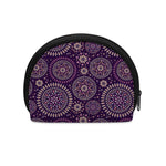 Purple Bohemian Mandala Pattern Print Coin Purse