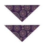 Purple Bohemian Mandala Pattern Print Dog Bandana