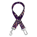 Purple Bohemian Mandala Pattern Print Dog Seat Belt