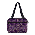 Purple Bohemian Mandala Pattern Print Double Strap Bible Bag