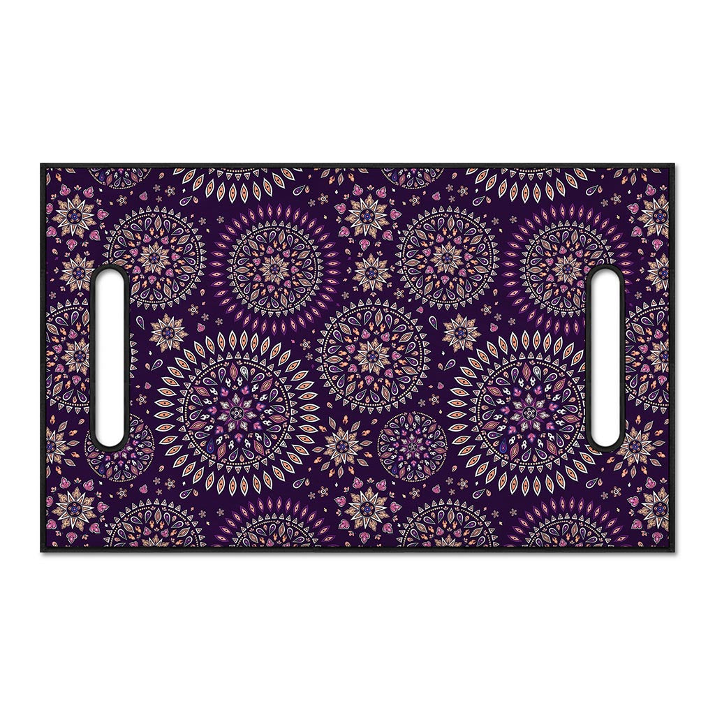 Purple Bohemian Mandala Pattern Print Golf Cart Seat Cover