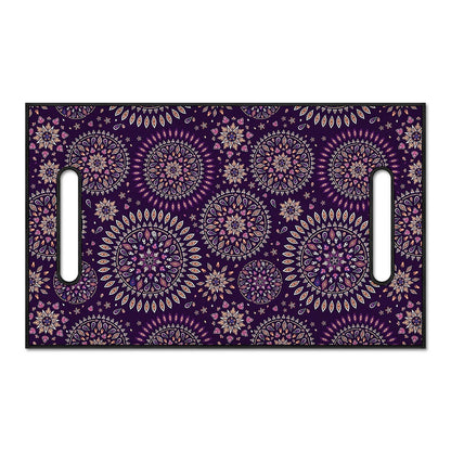 Purple Bohemian Mandala Pattern Print Golf Cart Seat Cover