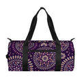 Purple Bohemian Mandala Pattern Print Gym Bag