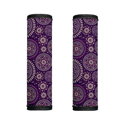 Purple Bohemian Mandala Pattern Print Handle Covers