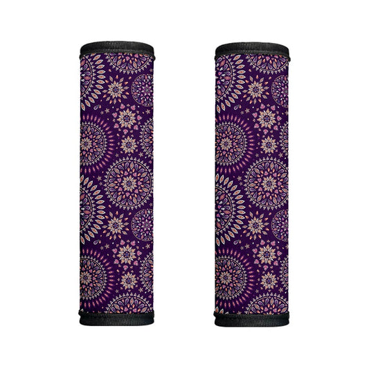 Purple Bohemian Mandala Pattern Print Handle Covers