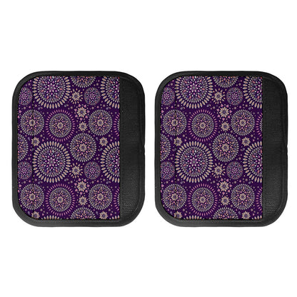 Purple Bohemian Mandala Pattern Print Handle Covers
