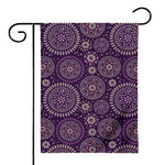 Purple Bohemian Mandala Pattern Print House Flag