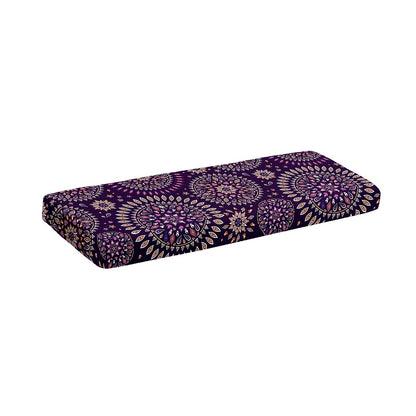 Purple Bohemian Mandala Pattern Print Piano Keyboard Cover