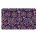 Purple Bohemian Mandala Pattern Print Polyester Doormat