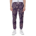 Purple Bohemian Mandala Pattern Print Joggers