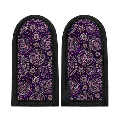 Purple Bohemian Mandala Pattern Print Skillet Handle Cover