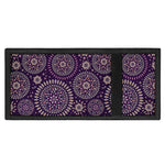 Purple Bohemian Mandala Pattern Print Trifold Wallet