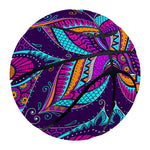 Purple Bohemian Peacock Feather Print Basketball