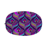 Purple Bohemian Peacock Feather Print Car Side Mirror Covers