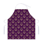 Purple Boho Dream Catcher Pattern Print Adjustable Apron