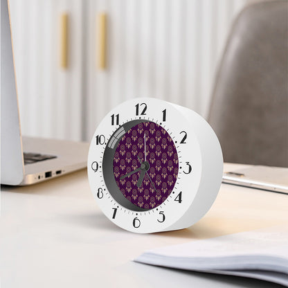 Purple Boho Dream Catcher Pattern Print Alarm Clock