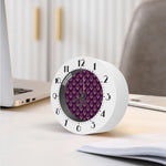 Purple Boho Dream Catcher Pattern Print Alarm Clock