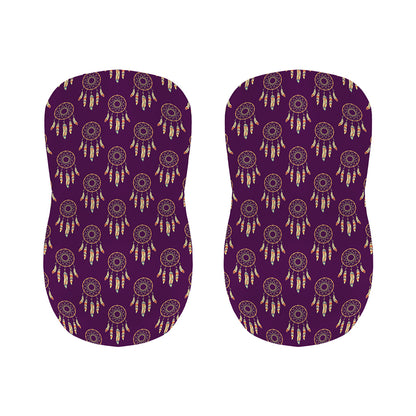Purple Boho Dream Catcher Pattern Print Bar Stool Covers