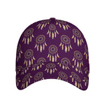 Purple Boho Dream Catcher Pattern Print Baseball Cap