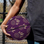 Purple Boho Dream Catcher Pattern Print Basketball