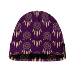 Purple Boho Dream Catcher Pattern Print Beanie