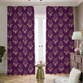 Purple Boho Dream Catcher Pattern Print Dimout Pencil Pleat Curtains