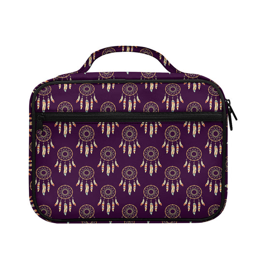 Purple Boho Dream Catcher Pattern Print Briefcase Bible Bag