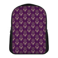 Purple Boho Dream Catcher Pattern Print Casual Backpack