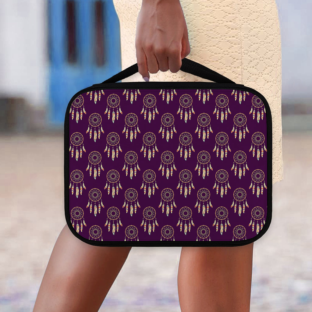 Purple Boho Dream Catcher Pattern Print Classic Bible Case