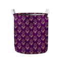 Purple Boho Dream Catcher Pattern Print Collapsible Laundry Basket