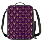 Purple Boho Dream Catcher Pattern Print Crossbody Lunch Bag