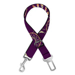 Purple Boho Dream Catcher Pattern Print Dog Seat Belt