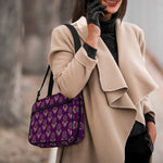 Purple Boho Dream Catcher Pattern Print Double Strap Bible Bag