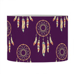 Purple Boho Dream Catcher Pattern Print Drum Lamp Shade