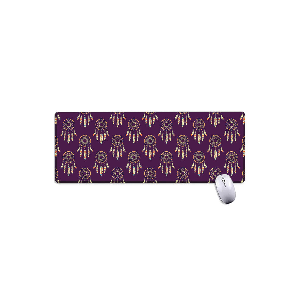 Purple Boho Dream Catcher Pattern Print Extended Mouse Pad