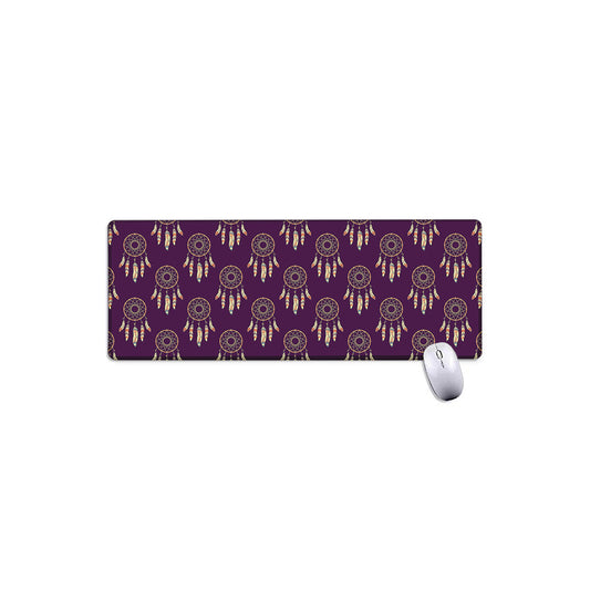 Purple Boho Dream Catcher Pattern Print Extended Mouse Pad