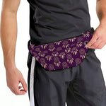 Purple Boho Dream Catcher Pattern Print Fanny Pack