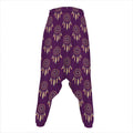 Purple Boho Dream Catcher Pattern Print Hammer Pants