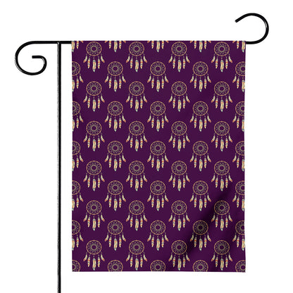 Purple Boho Dream Catcher Pattern Print House Flag