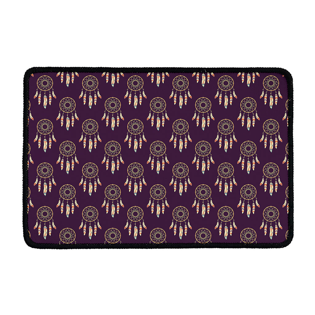 Purple Boho Dream Catcher Pattern Print Kitchen Mat