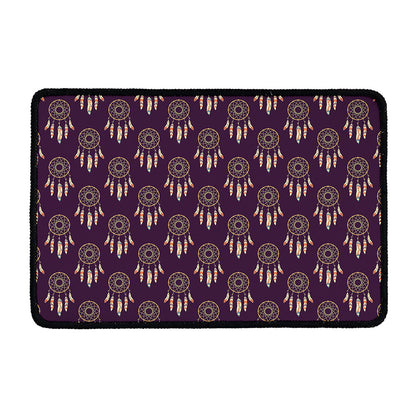 Purple Boho Dream Catcher Pattern Print Kitchen Mat
