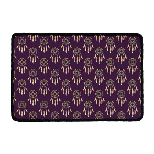 Purple Boho Dream Catcher Pattern Print Kitchen Mat