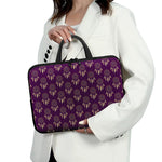 Purple Boho Dream Catcher Pattern Print Laptop Sleeve With Handle