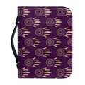 Purple Boho Dream Catcher Pattern Print Leather Bible Cover