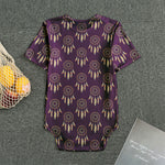 Purple Boho Dream Catcher Pattern Print Men's Bodysuit
