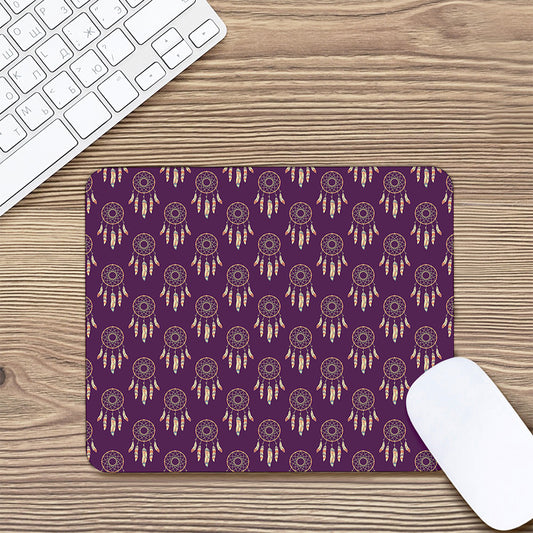 Purple Boho Dream Catcher Pattern Print Mouse Pad