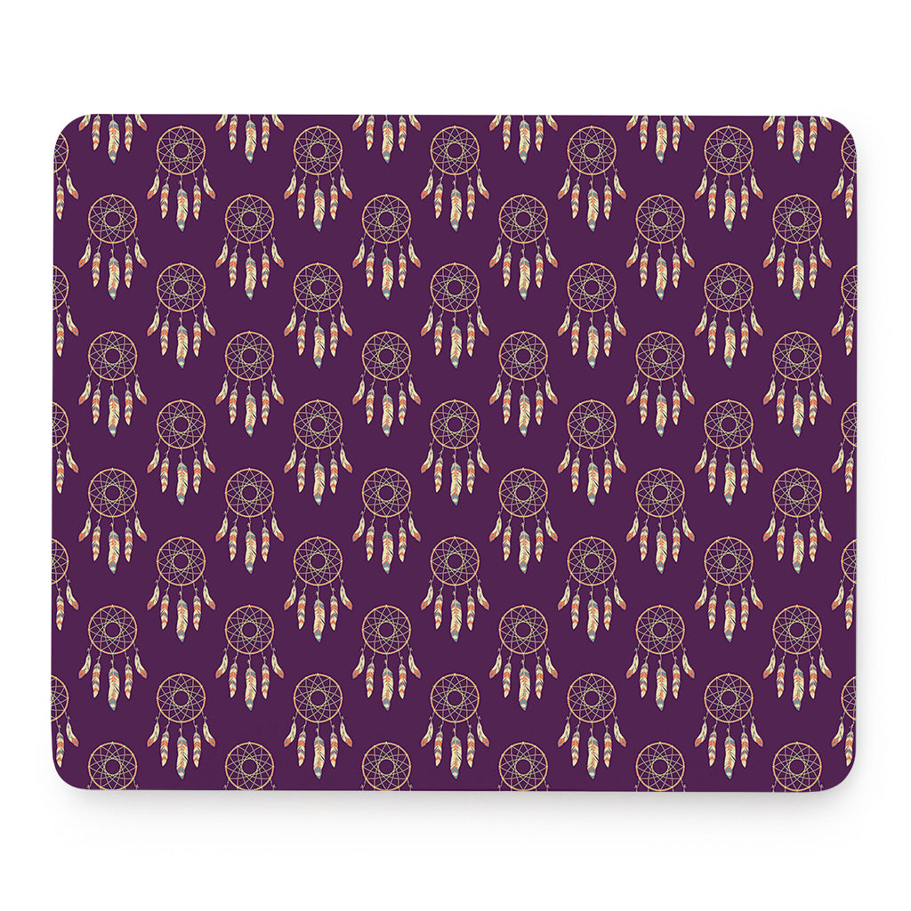 Purple Boho Dream Catcher Pattern Print Mouse Pad