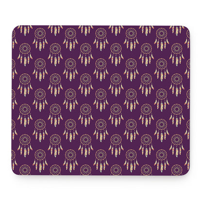 Purple Boho Dream Catcher Pattern Print Mouse Pad